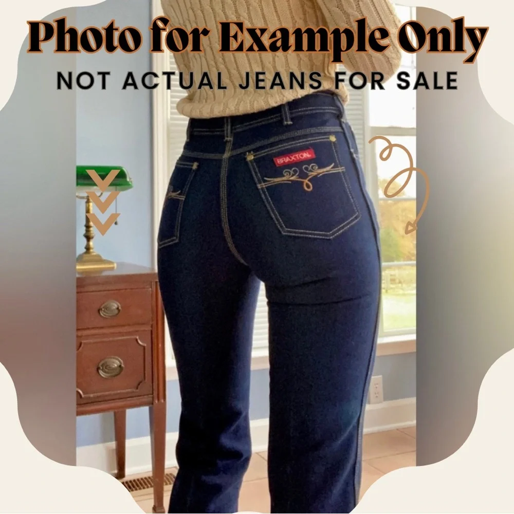 VINTAGE Braxton Stretch Jeans 1980 - Picture 1 of 15